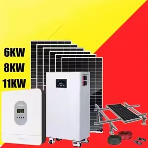 Sistema de Almacenamiento de Energía Solar Híbrido Residencial 5kw 10kwh Respaldo de Energía con Batería de Litio