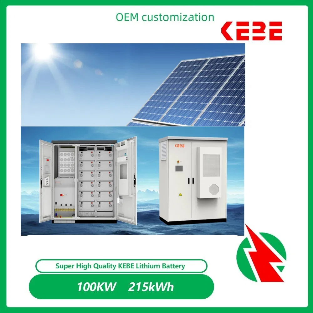 215kwh 500kwh $0.115/Wh Sistema de Energía Solar Distribuido 100kw200kw Batería de Almacenamiento de Energía Industrial y Comercial en Configuración Paralela y en Serie