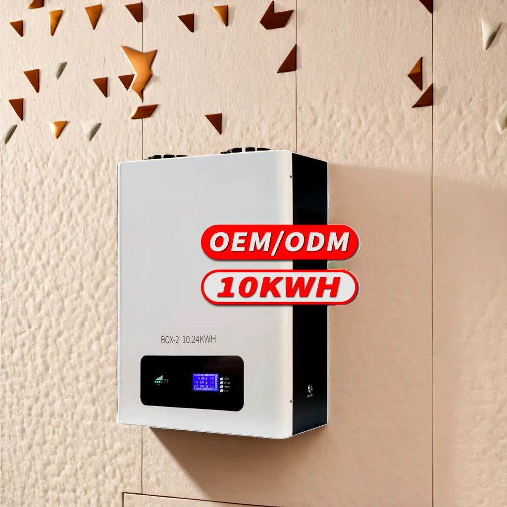 48V 100ah 200ah Batería de Fosfato de Litio Li-ion 5kwh 10kwh Sistema de Almacenamiento de Energía Solar Montado en la Pared para Respaldo de Paneles Solares Residenciales