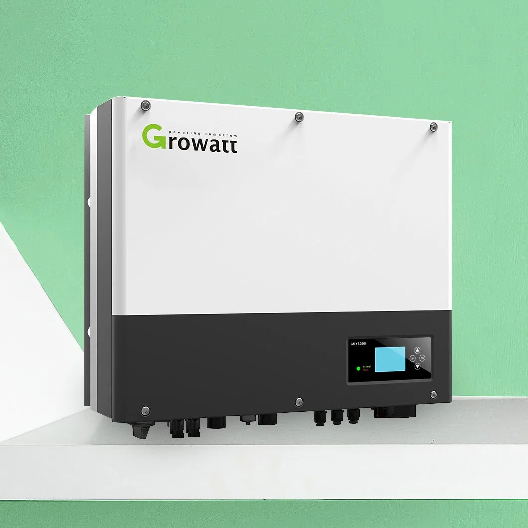 Inversor Solar Híbrido Inteligente UPS Growatt Sph 3000-6000 con Sistema Solar de Batería