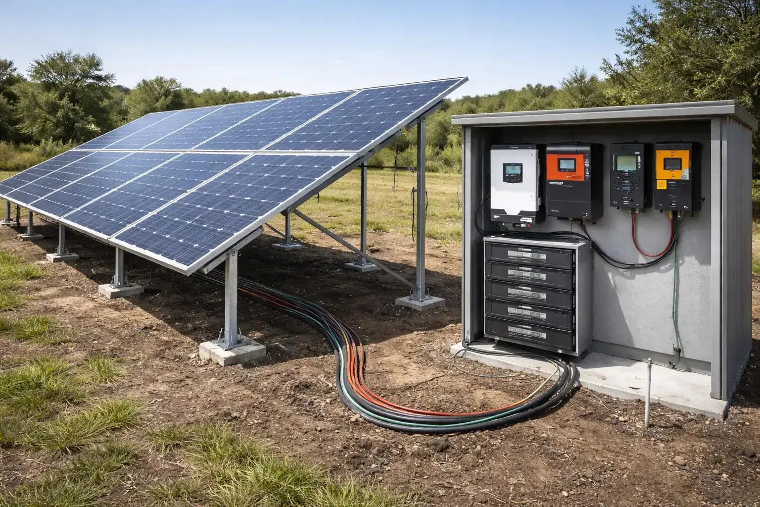 Inversor Solar Híbrido Inteligente para Sistema Solar en Tejado