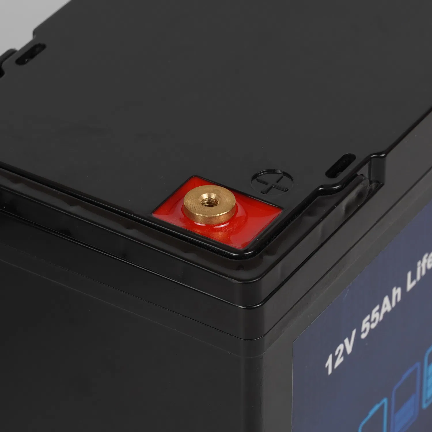 Batería de iones de litio recargable de ciclo profundo OEM de fábrica LiFePO4 Paquete de batería 12V 50ah 55ah para almacenamiento de RV/Solar, yates, carritos de golf con BMS