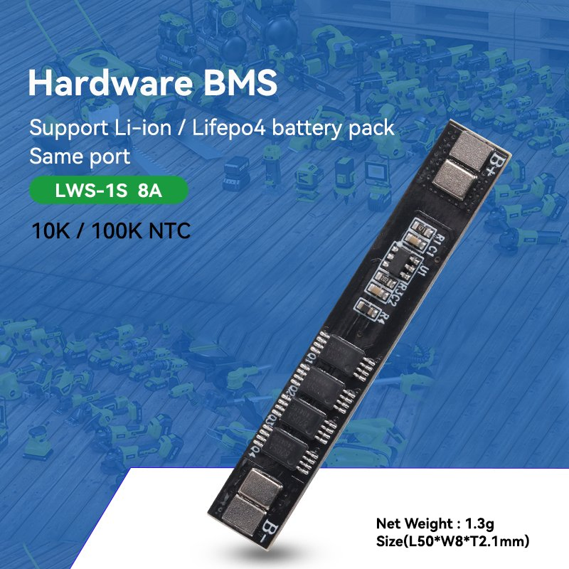 Sistema de Gestión de Baterías 1s 2s 6A 8A 18650 Batería de Litio 3.7V Sistema de Gestión de Baterías 1s BMS
