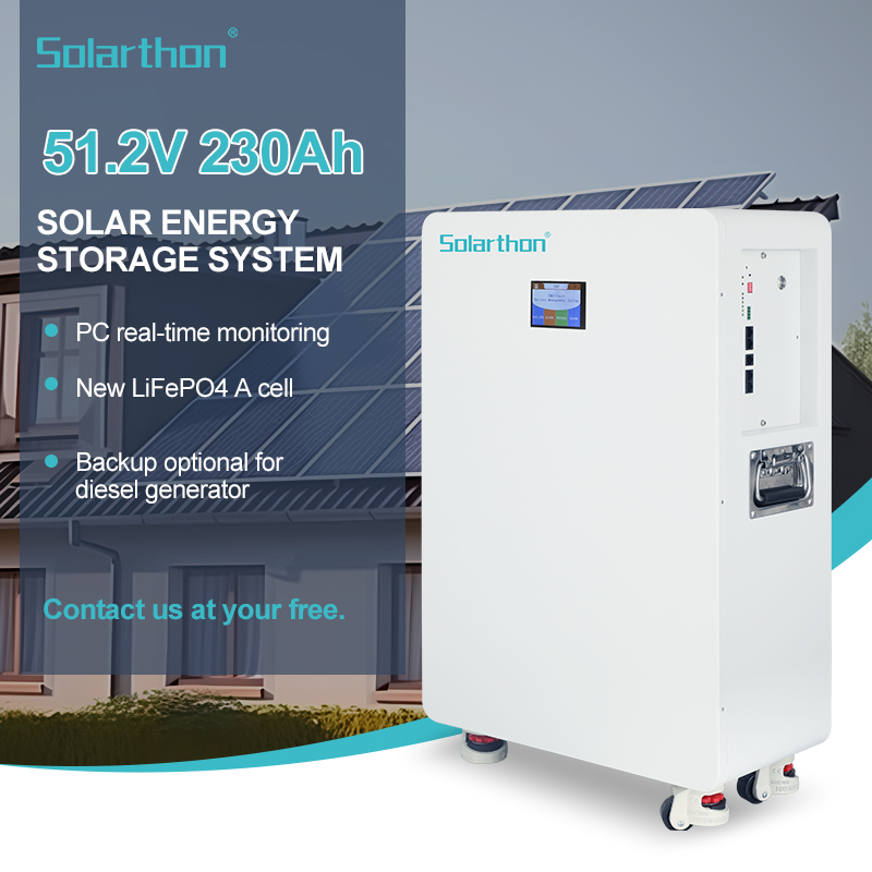 Almacenamiento de Energía Solar en Casa 230ah LiFePO4 Paquete de Batería de Litio