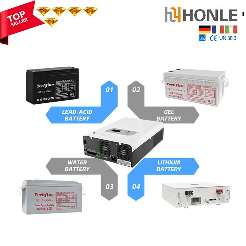 Precio de fábrica 2025 Inteligente 3kw 5kw 5kVA 24V 48V Inversor híbrido solar todo en uno con MPPT de onda sinusoidal pura fuera de la red con WiFi 100A
