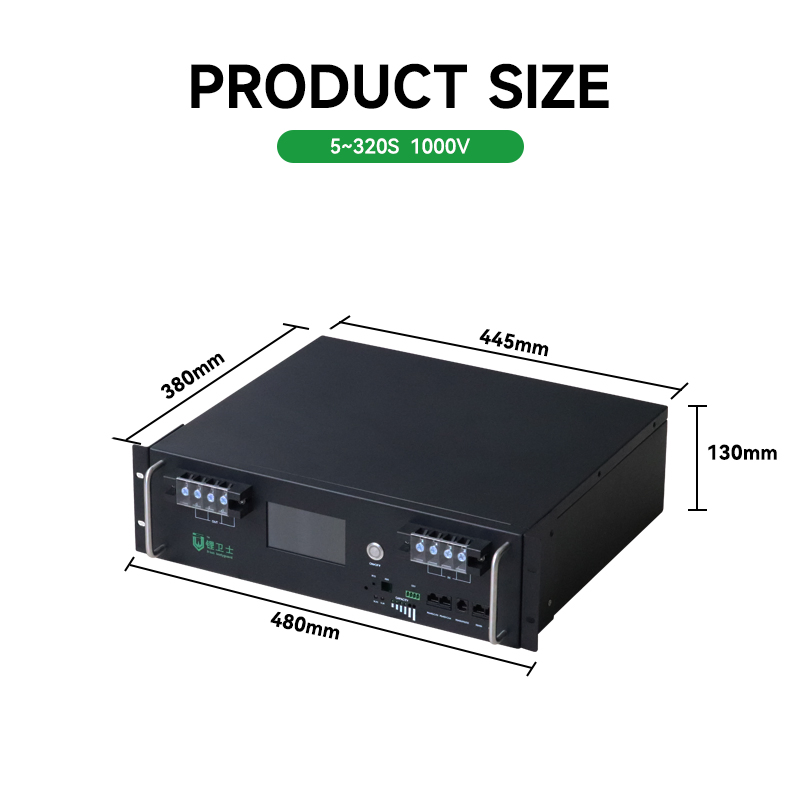 Lws 50-400s Sistema de Gestión de Baterías BMS Almacenamiento de Energía en el Hogar Inteligente Litio BMS de Alto Voltaje con Uart/RS485/Can/Bt