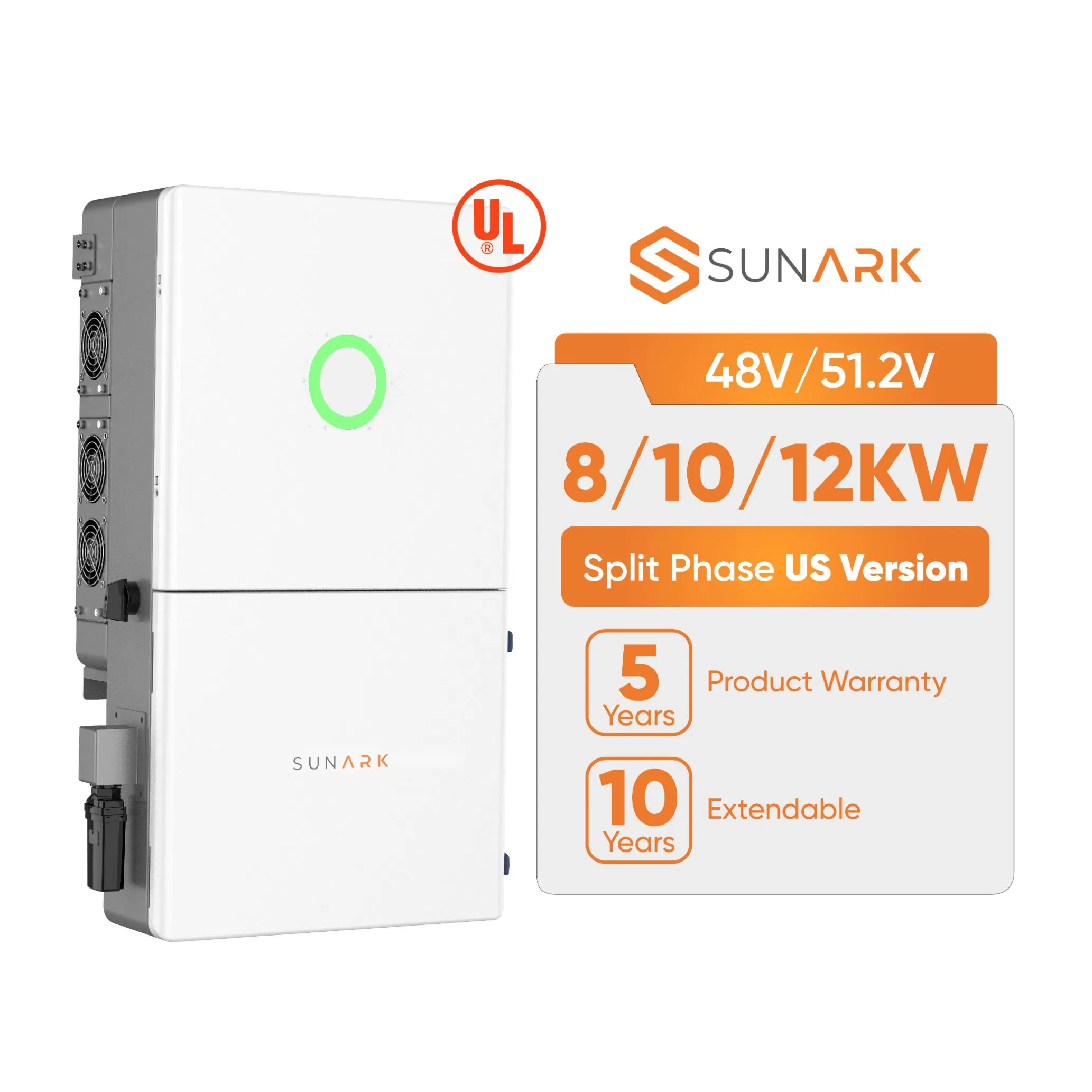 48V Inversor Híbrido Solar MPPT 8kw 11kw 12kw Inversores Solares de Fase Dividida Inteligentes