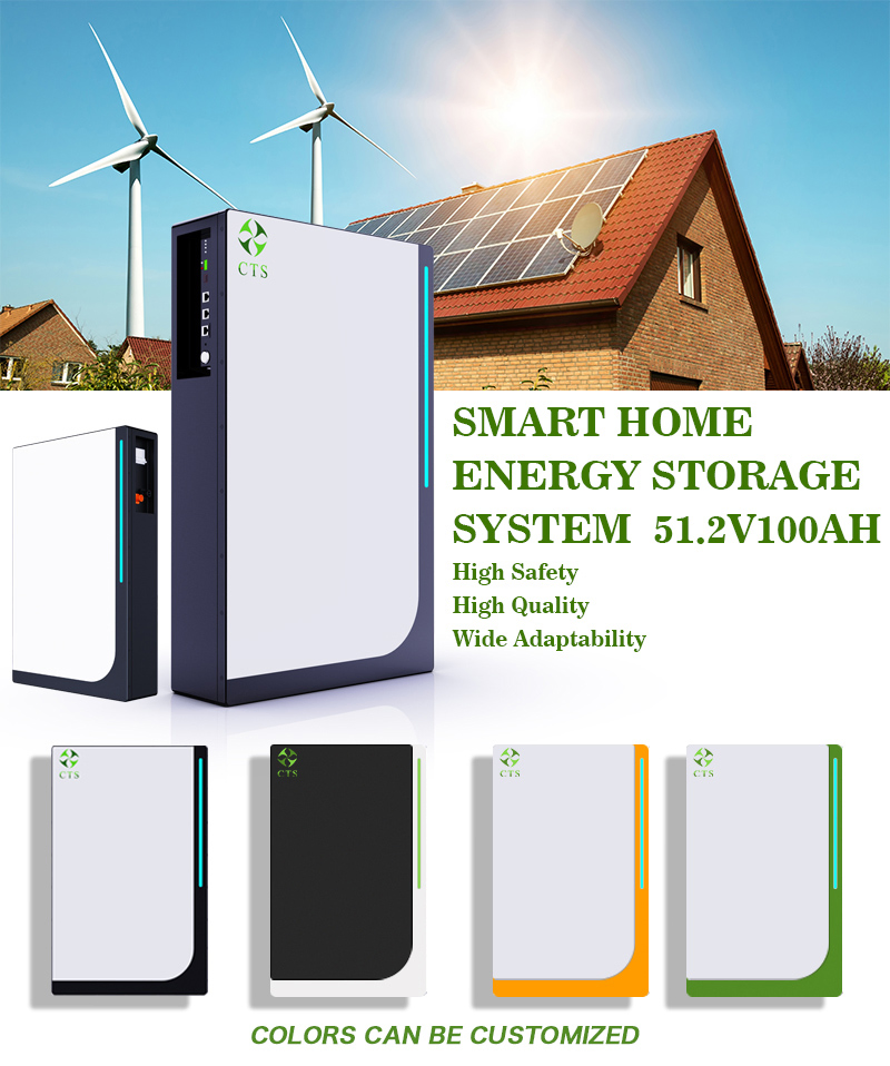 Batería de Litio Montada en Pared Cts 48V 100ah 200ah para Solar en Casa