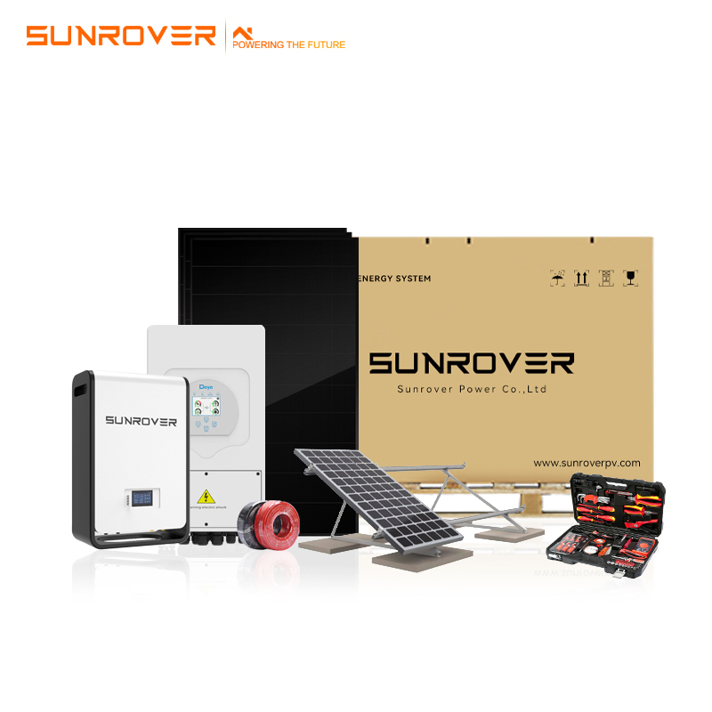 Kit de energía solar fotovoltaica residencial 8kw 10kw sistema híbrido 15kw completo para el hogar 20kw con conjunto de almacenamiento