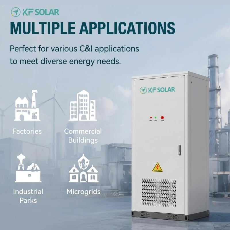Sistema de Almacenamiento de Energía Solar Bess para Gabinete Industrial de Alta Tensión 261kwh