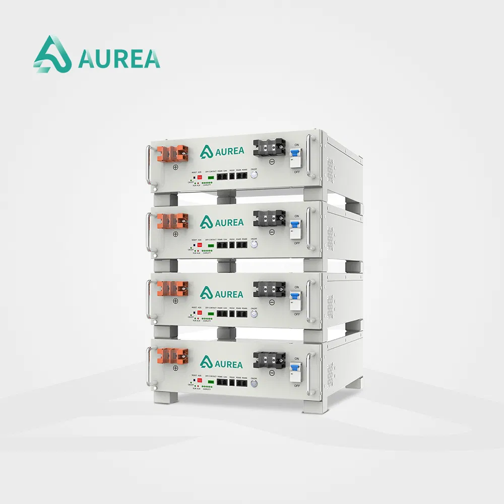 Batería de Almacenamiento de Energía Aurea ODM OEM Montada en Rack 51.2V 100ah 200ah 314ah LiFePO4 Paquetes de Baterías de Iones de Litio para Sistema Solar Híbrido