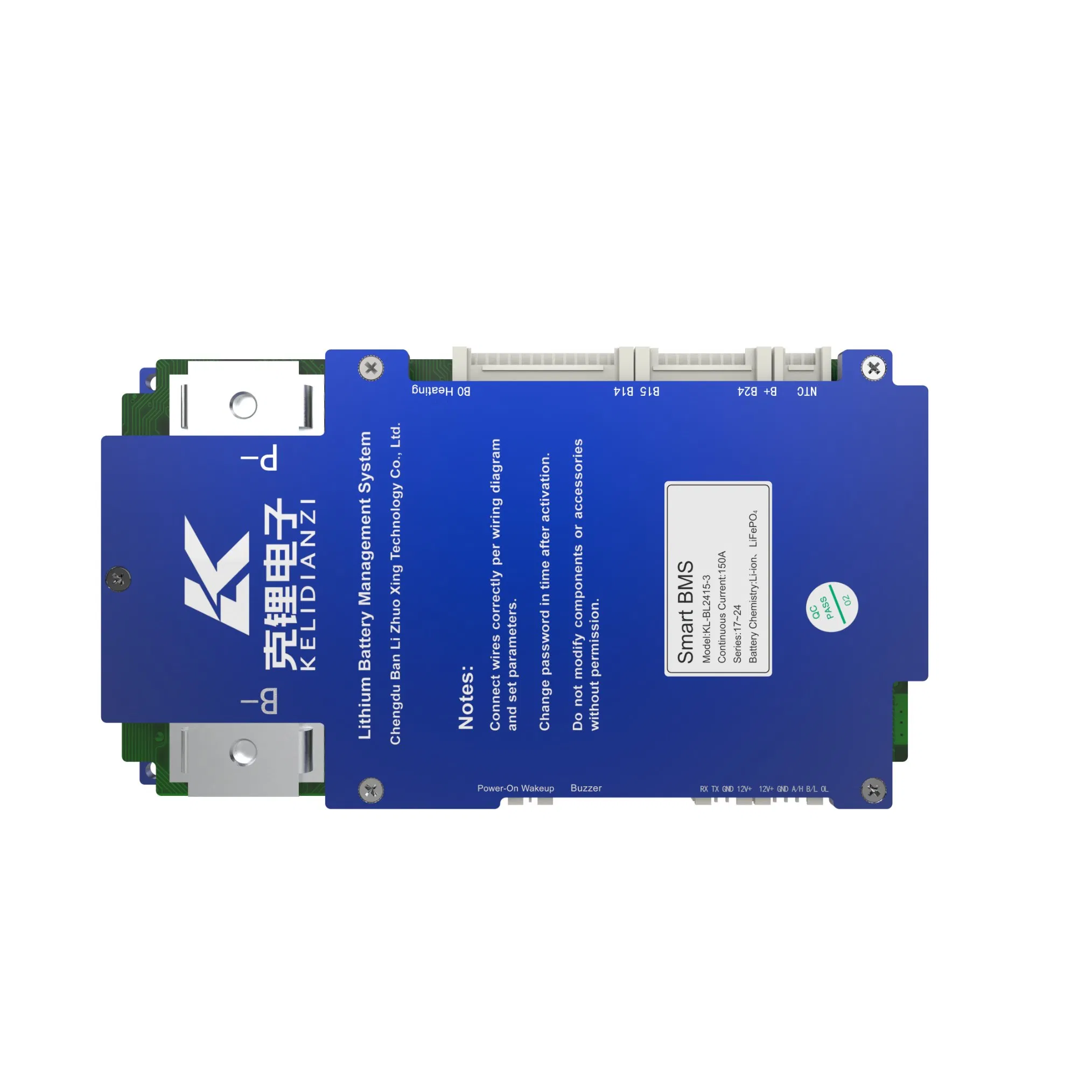 Módulo de Protección BMS Inteligente de Alta Potencia 72V 24s para Vehículo de Saneamiento Eléctrico 150A LiFePO4
