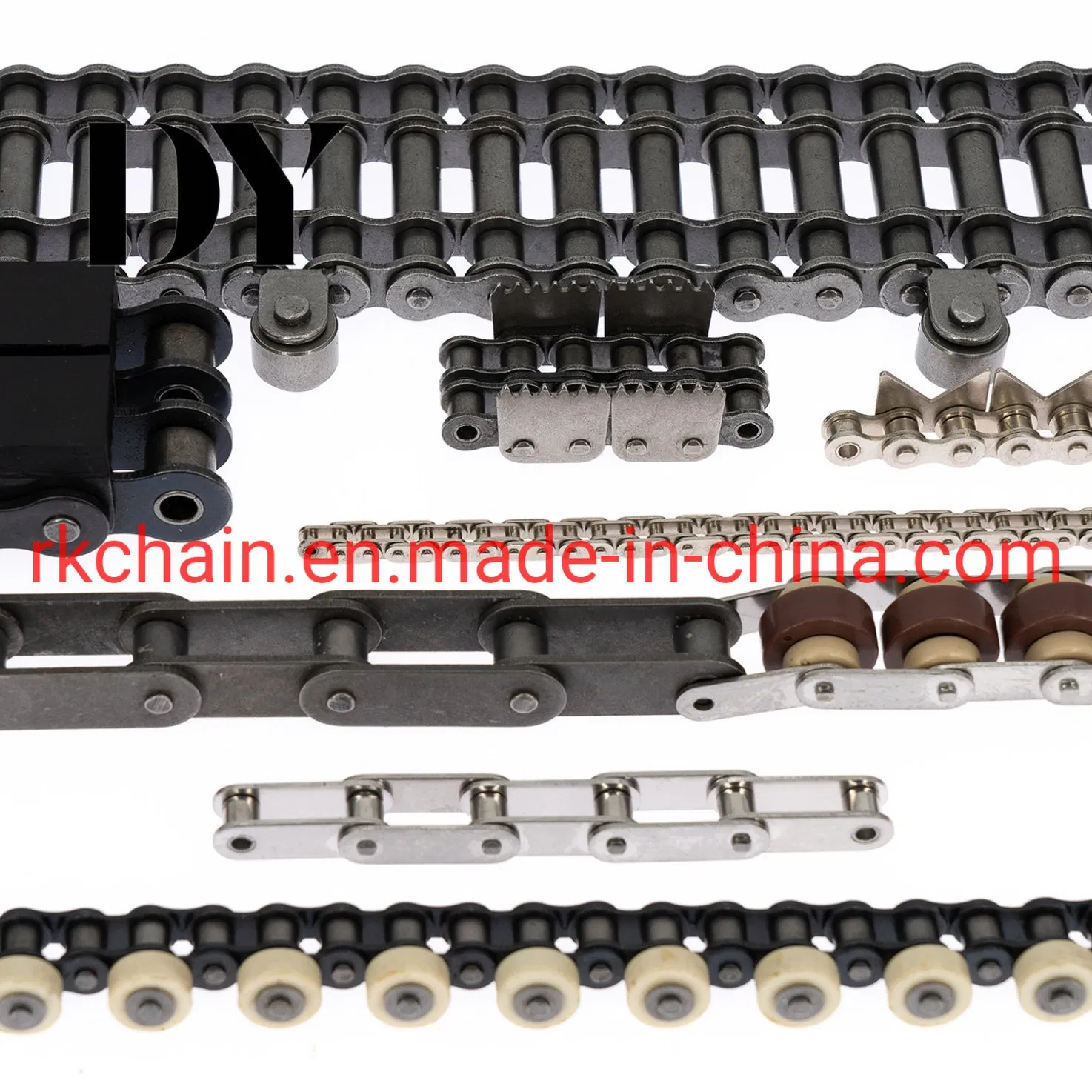 سلاسل بلاستيكية من الفولاذ المقاوم للصدأ لنظام النقل (PC35, PC40, PC50, PC60)