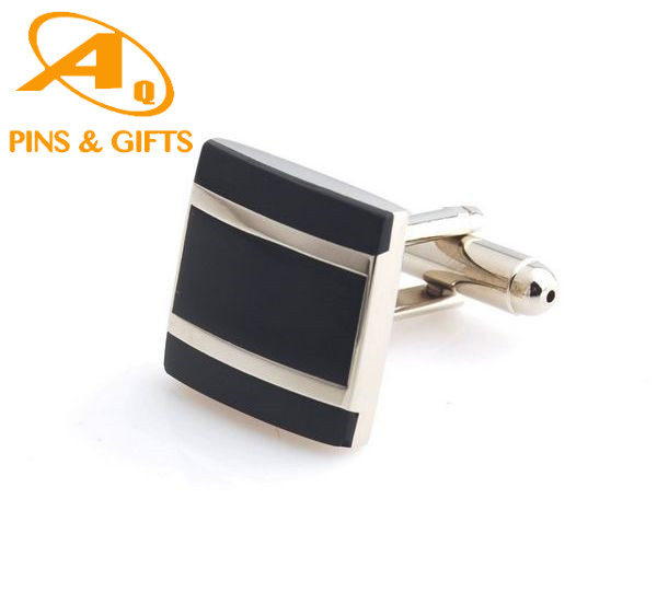 أطقم رجال مخصصة من الفولاذ المقاوم للصدأ الذهبي مع USB، هدايا رجال رخيصة من الحديد المعدني، أزرار أكمام عصرية