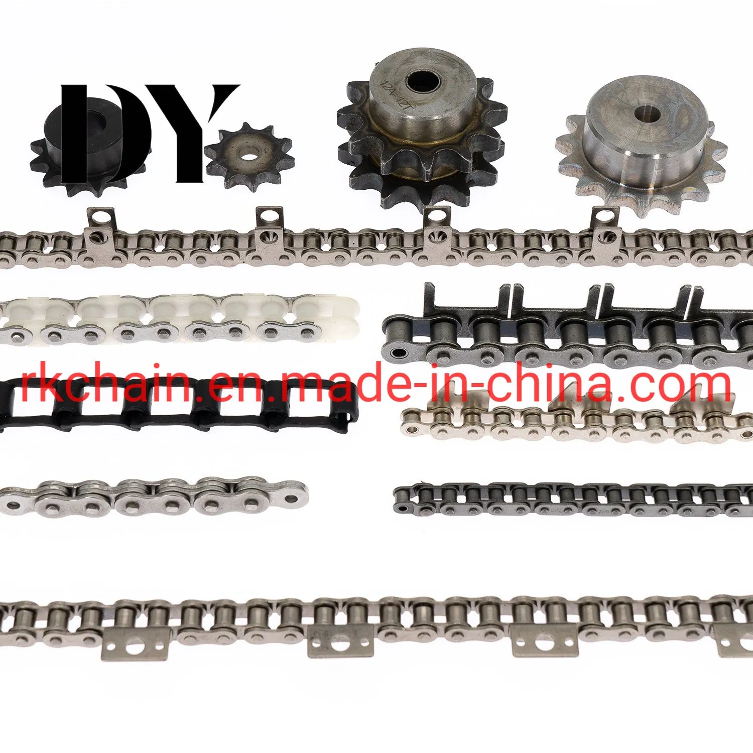 سلاسل بلاستيكية من الفولاذ المقاوم للصدأ لنظام النقل (PC35, PC40, PC50, PC60)