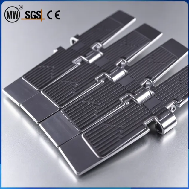 مجفف هواء ساخن مقاوم SS881 K600G سلسلة فولاذية مقاومة للصدأ بشكل مسطح ومستقر لخطوط إنتاج تجفيف المكسرات