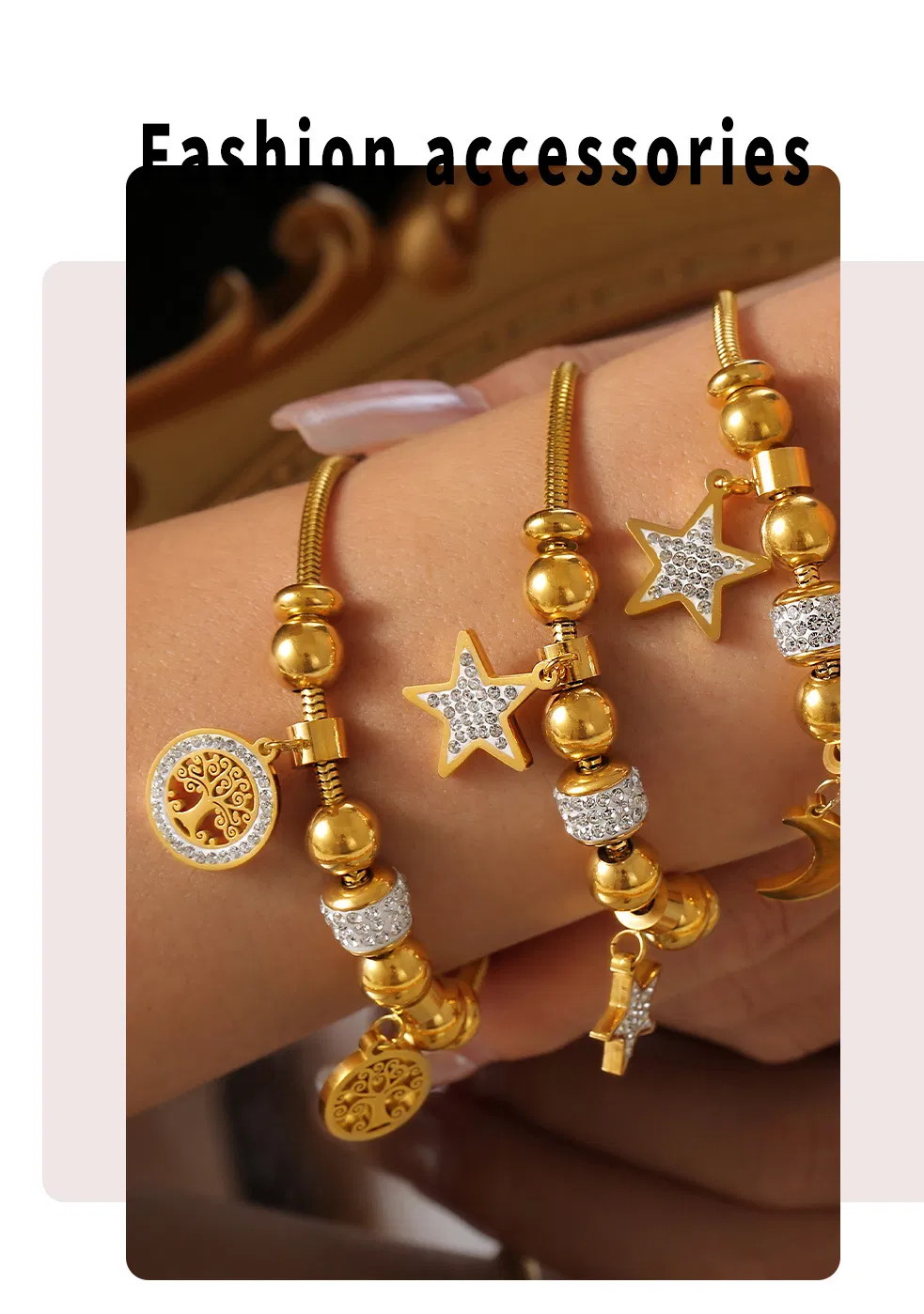 سوار أنيق بسيط 18K