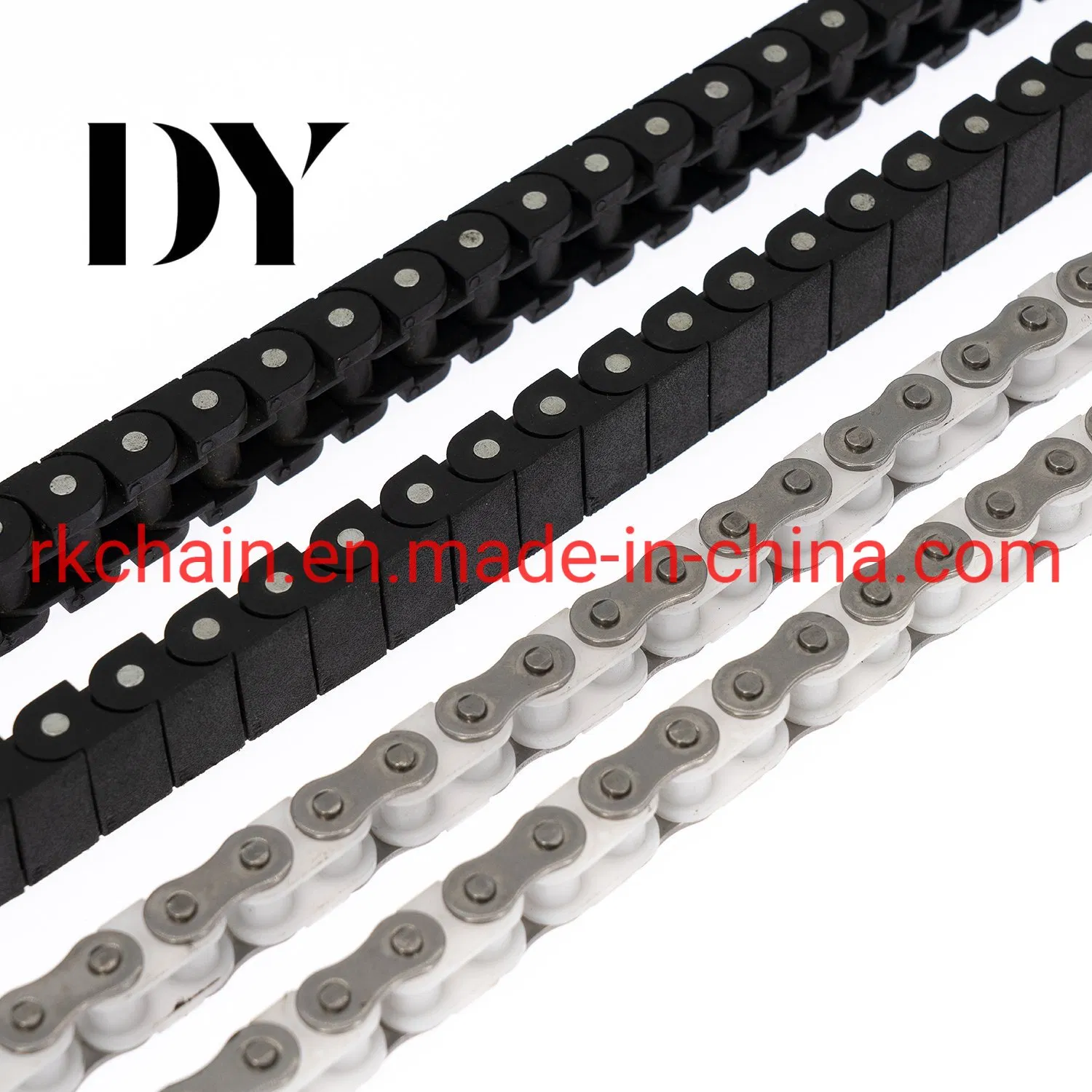 سلاسل بلاستيكية من الفولاذ المقاوم للصدأ لنظام النقل (PC35, PC40, PC50, PC60)