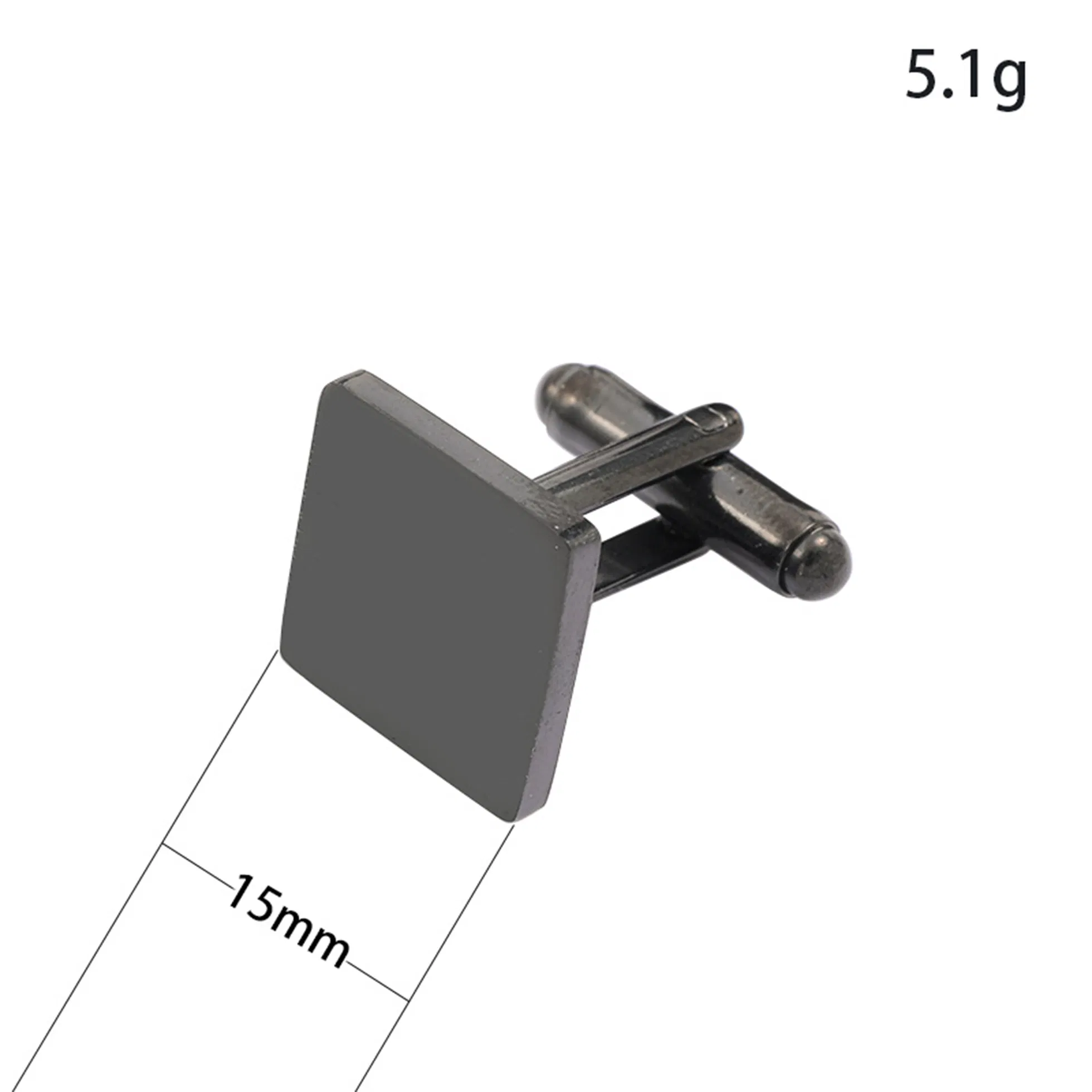 أزرار أكمام دائرية من الفولاذ المقاوم للصدأ 20mm مع اسم مخصص فارغ لتصميم خاص للأعمال أو هدية للرجال بالجملة
