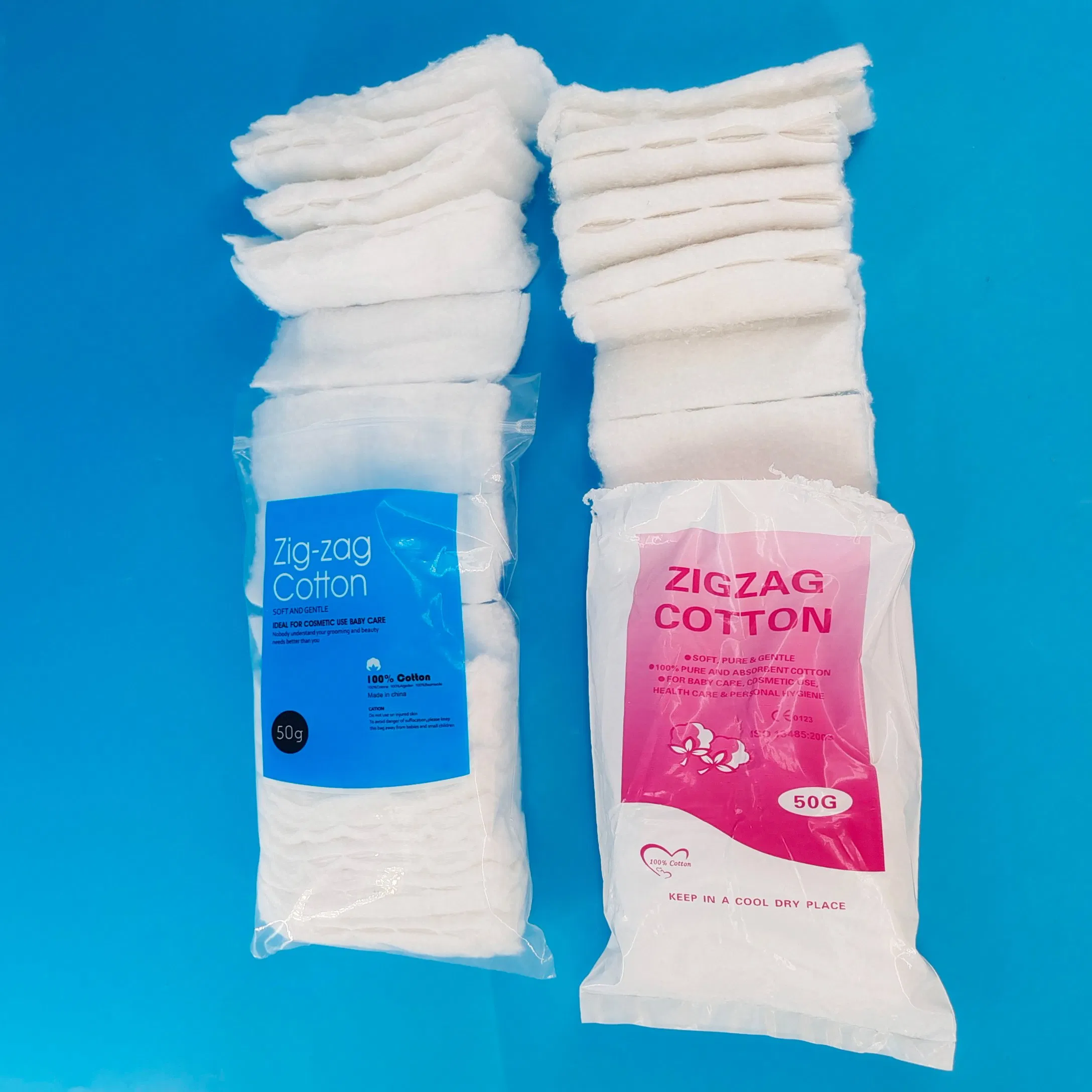 Medical Disposable 50g Zig-Zag Cotton
