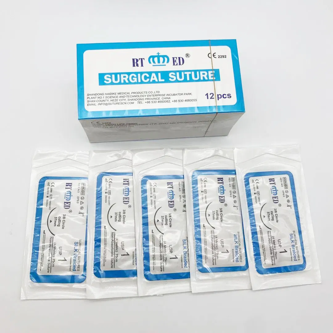 Non-Absorbable Surgical Suture with Needle Silk