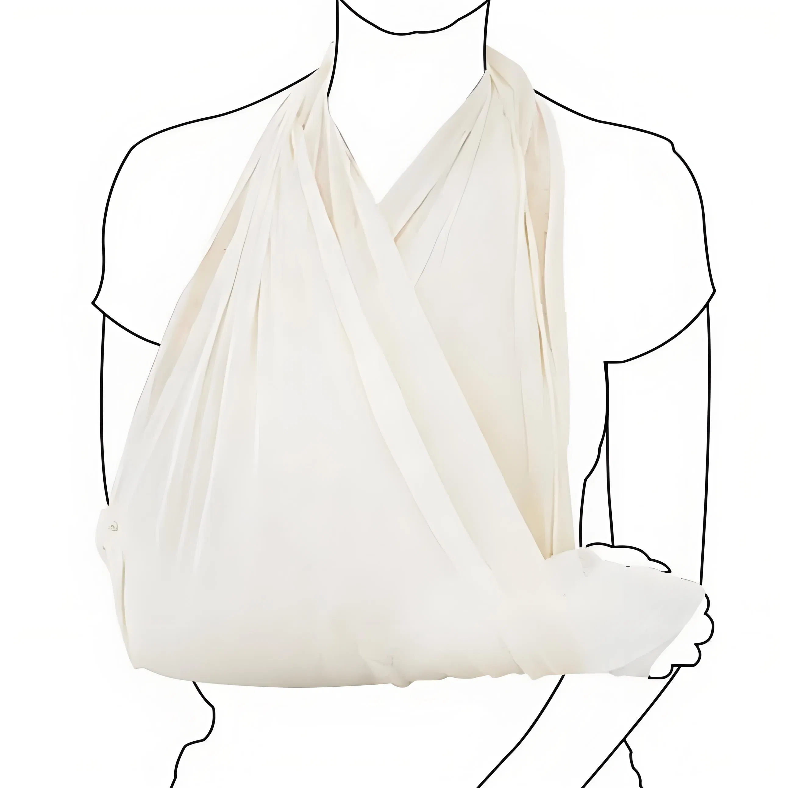 Disposable Medical Gauze Medical Bandage and Non-Woven First Aid Triangular Bandage