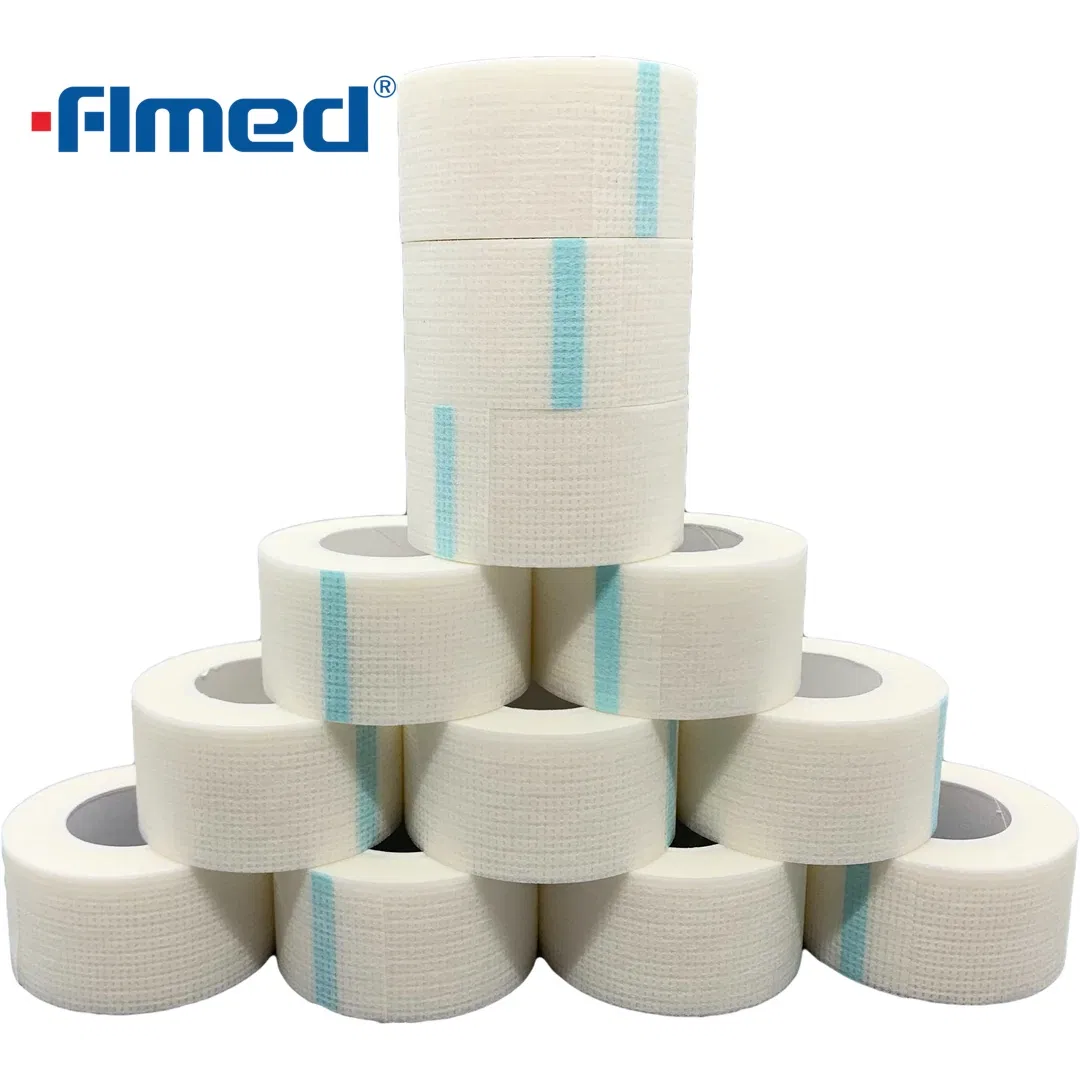 Microporous Surgical Paper Tape Medical Adhesive Plaster with Cutter Dispenser