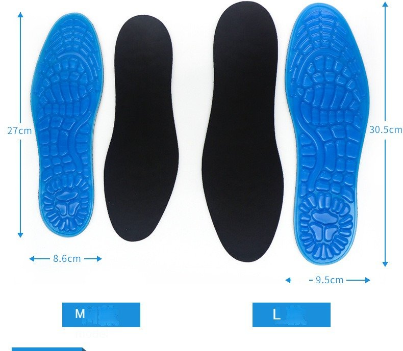 Silicone Gel Athletic Shoe Insole Plantar Fasciitis Shoe Inserts Arch Support Orthotic Providing Cushioning Shoe Insoles for Flat Foot
