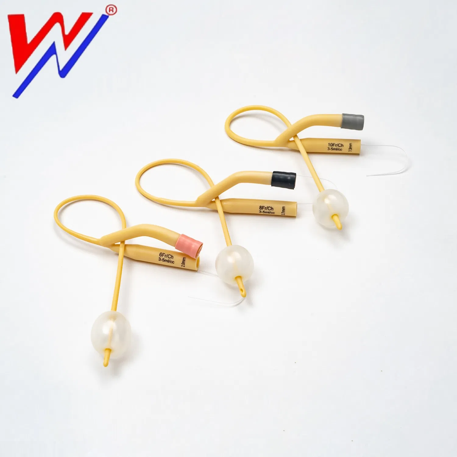 Disposable Nature Rubber Latex Urinary Foley Catheters with Balloon CE ISO Approved