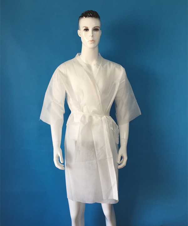 Non Woven Disposable Robe for Beauty Salon and SPA