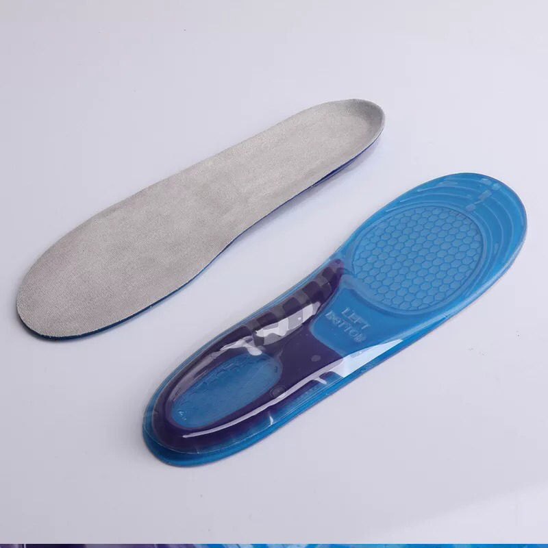 Soft Breathable Silicone Gel Comfortable Shoes Men's Insole Shock Inserts Women's Massage Insoles Silicone Insole