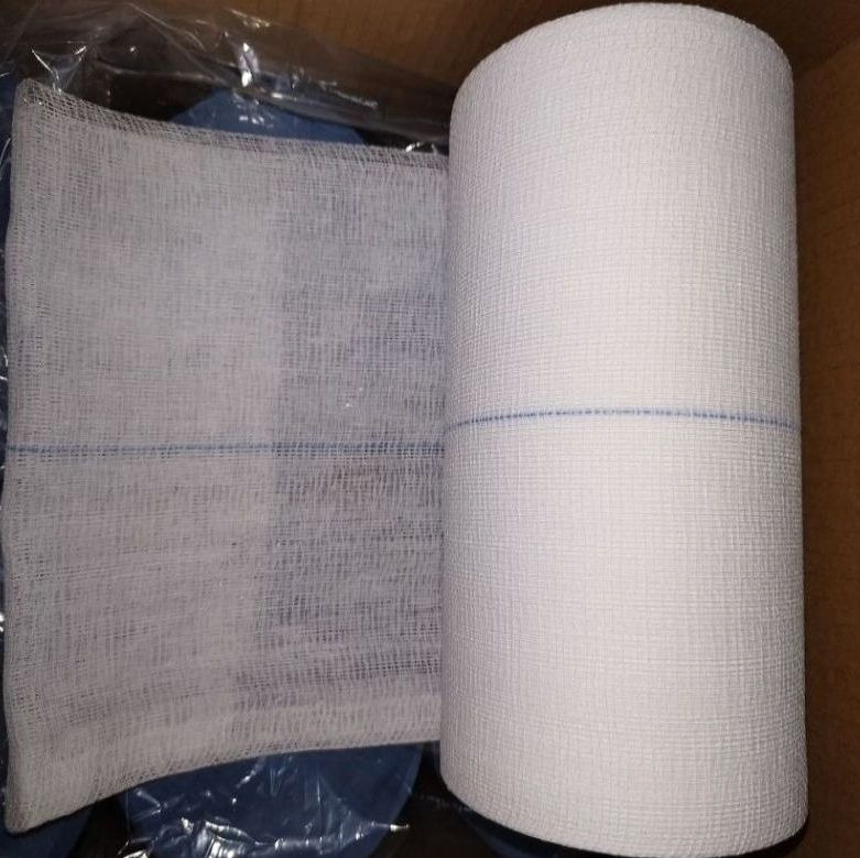 Disposable Medical Supplies Bleached 36"*100yard 19*15 Gauze Roll ISO13485 and CE Certificated