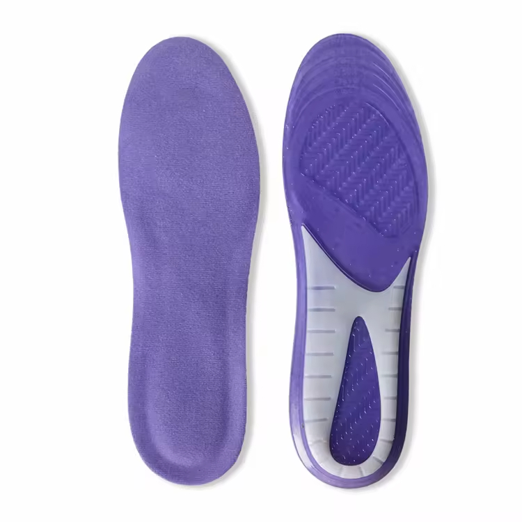 Washable Running Hiking Sports Massaging Silicone Gel Insoles Arch Support Plantar Insoles