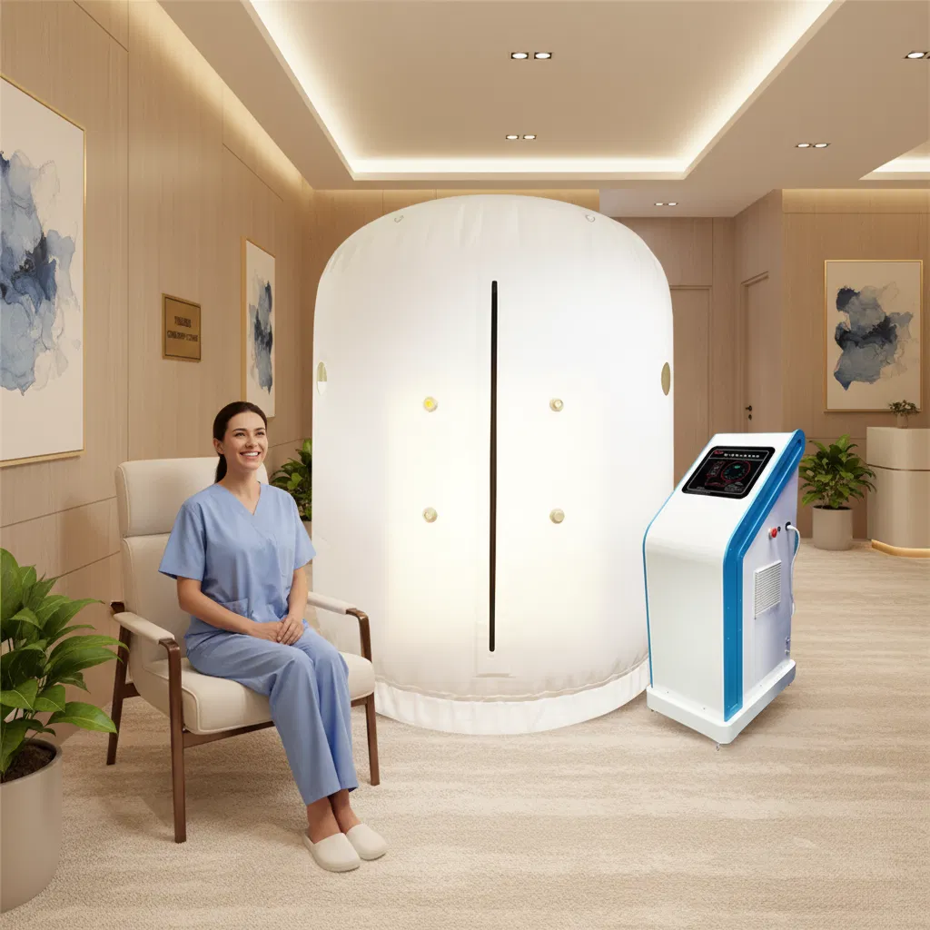 Supero Customized Household Vertical Hyperbaric Oxygen Chamber Convenient 2-3 Person for Health Care Exercise Recovery Postoperative