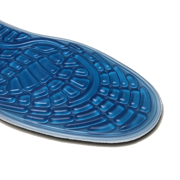 Trim to Size Good Shock Absorption Foot Pain Relief From Plantar Fasciitis Silicone Massaging Gel Insole