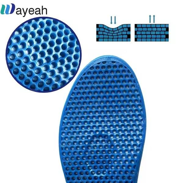 Sports Massaging Silicone Gel Insoles Honeycomb Gel Insoles