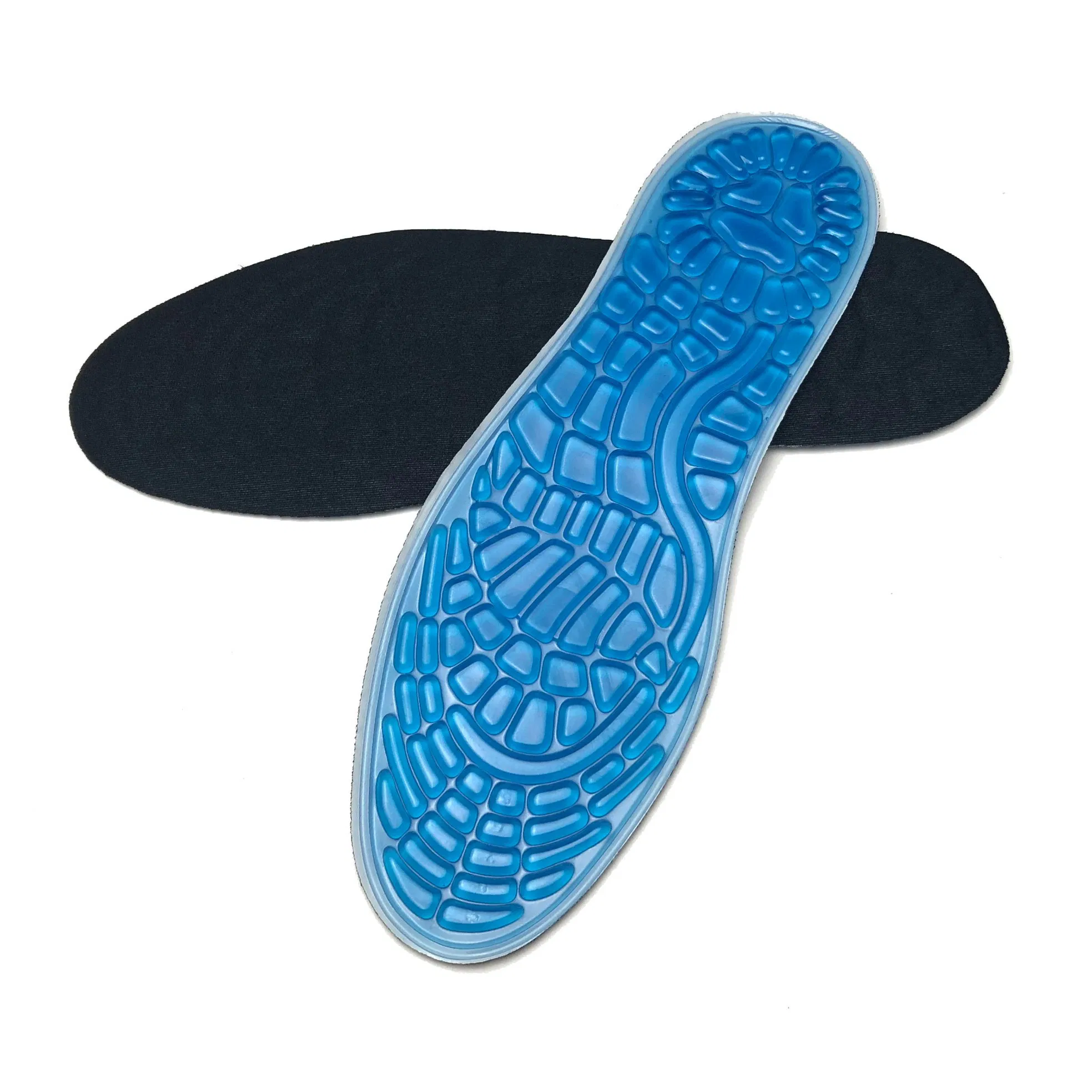 Trim to Size Good Shock Absorption Foot Pain Relief From Plantar Fasciitis Silicone Massaging Gel Insole