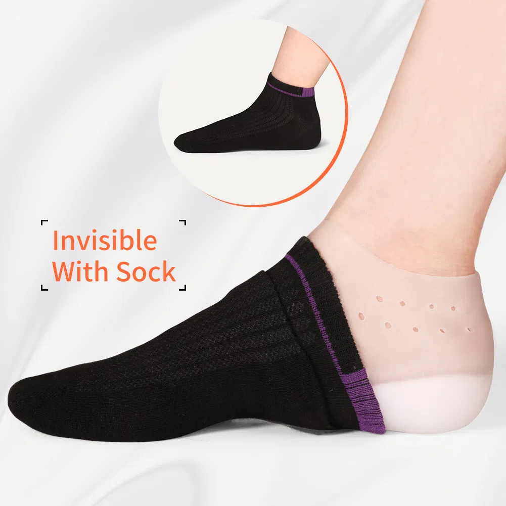 Heighten Foot Cover Invisible Height Increase Silicone Shoe Insoles