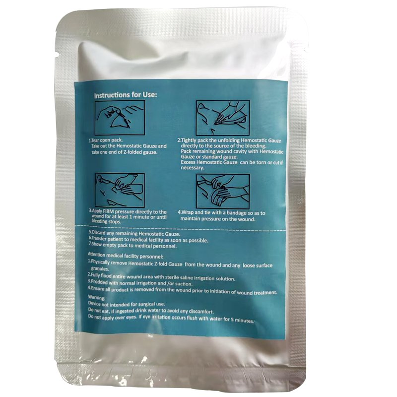 7.6*150cm Oxidized Regenerated Cellulose Gauze Wound Emergency Hemostatic Gauze Dressings