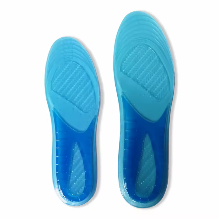 Washable Running Hiking Sports Massaging Silicone Gel Insoles Arch Support Plantar Insoles