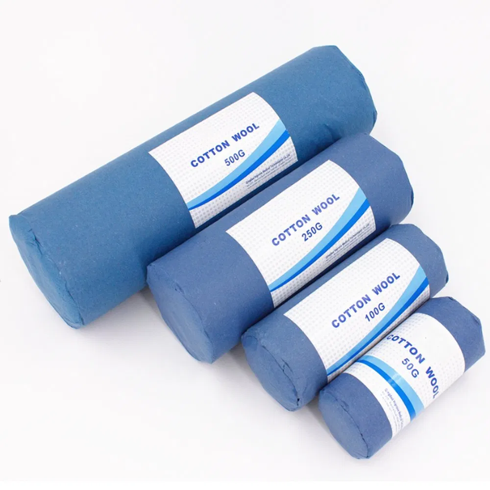 Disposable Medical Absorbent Dental Cotton Roll OEM Veterinary Animal Cotton Gauze Gamgie Wool for Horse