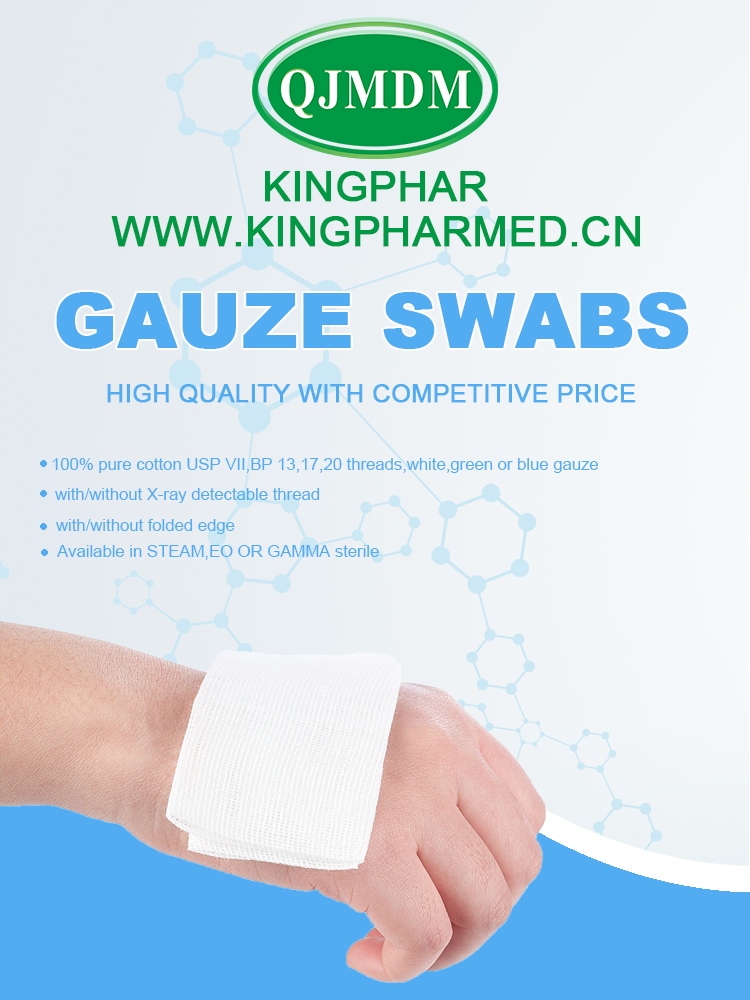 Professional Cheap Surgical Medical Non-Woven Cotton Gauze Swabs for Adults Kids in Stock