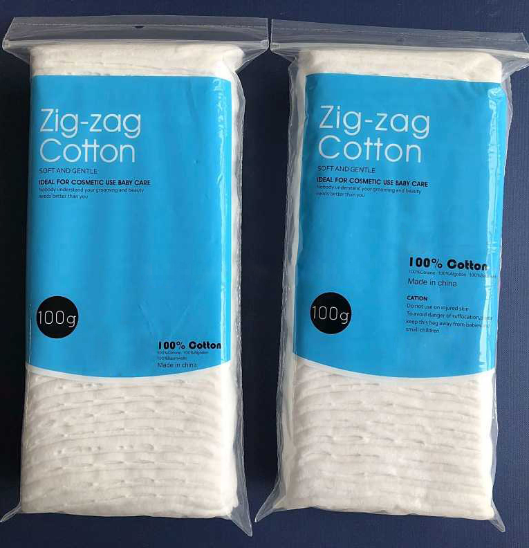 Surgical Medical Absorbent Hydrophilic 100% Cotton Zigzag Connton