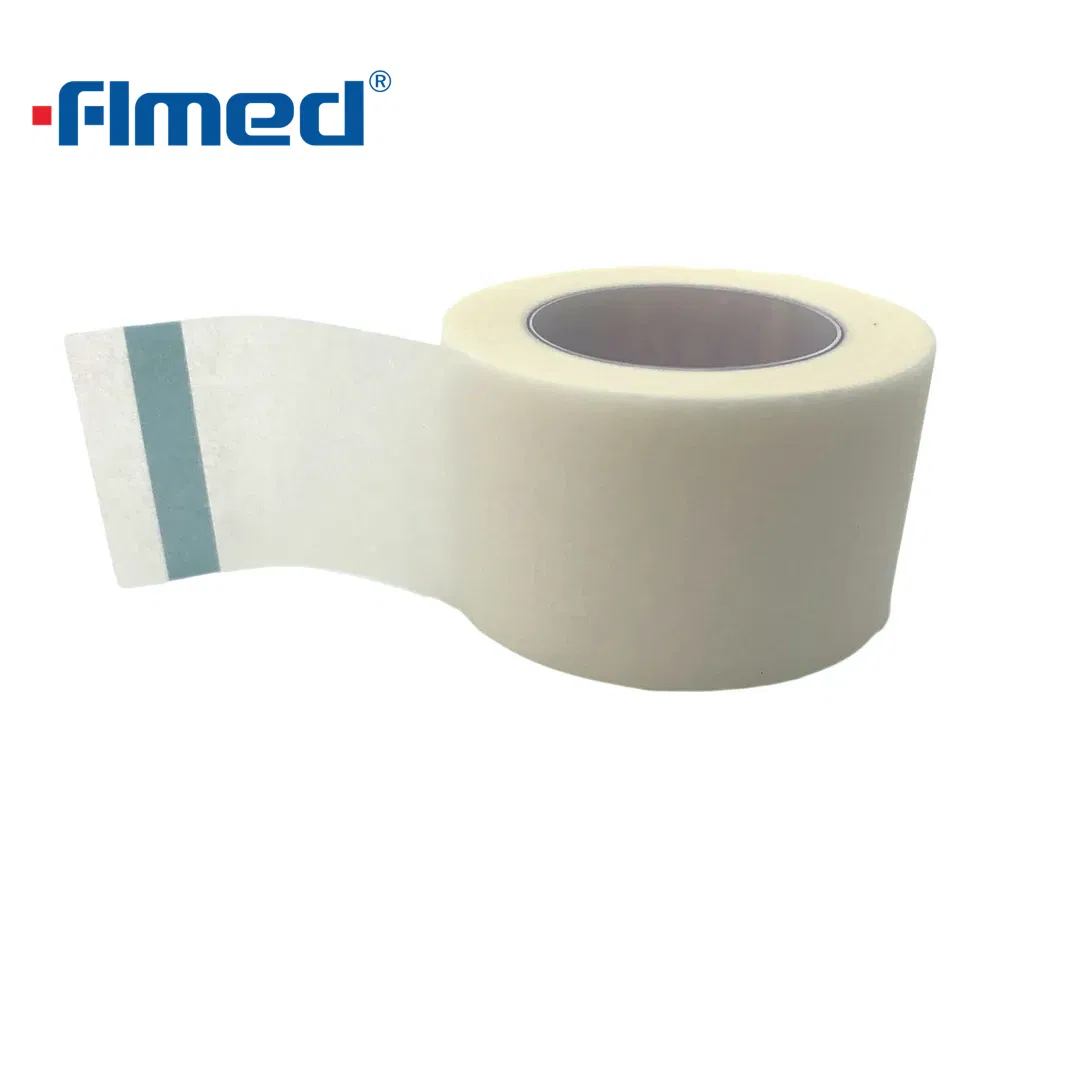Microporous Surgical Paper Tape Medical Adhesive Plaster with Cutter Dispenser