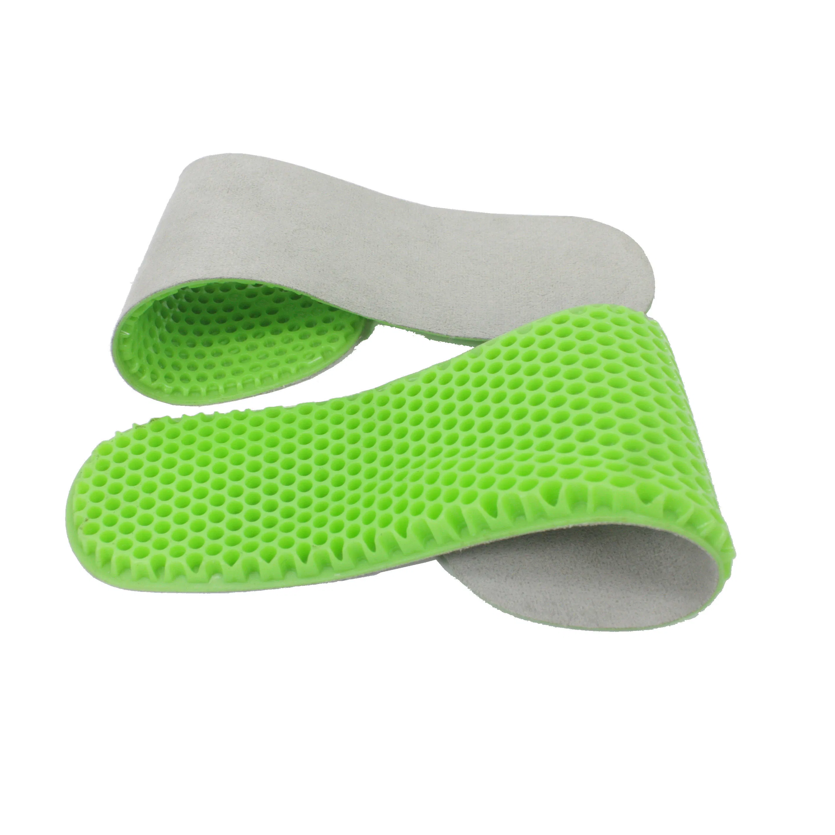 TPE Silicone Blend with Shock Absorption High Elasticity Honeycomb Sports Insoles