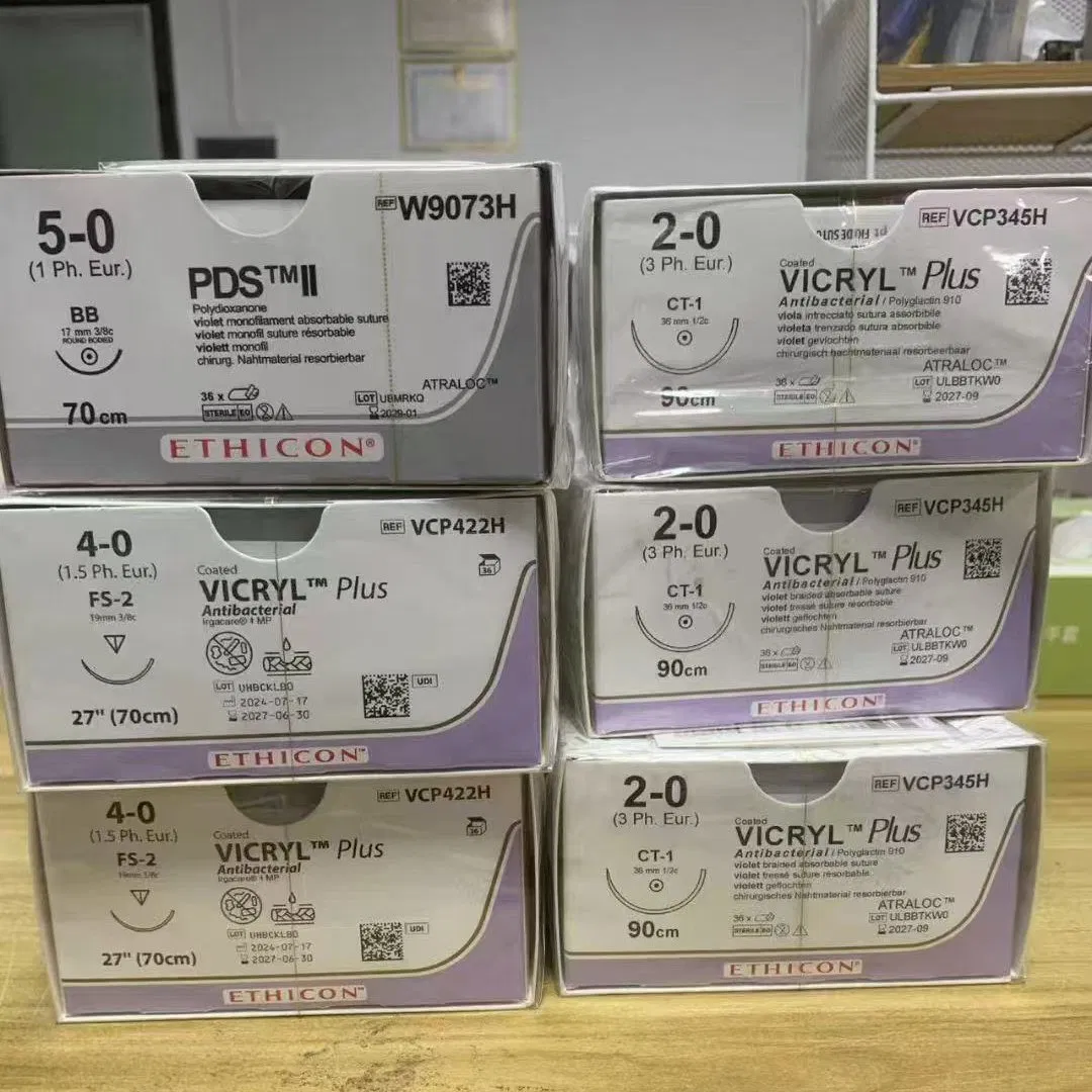 Ethicon Vicryl Suture with Needle for Medical Wound Care and Absorbable Surgical Closure Procedures