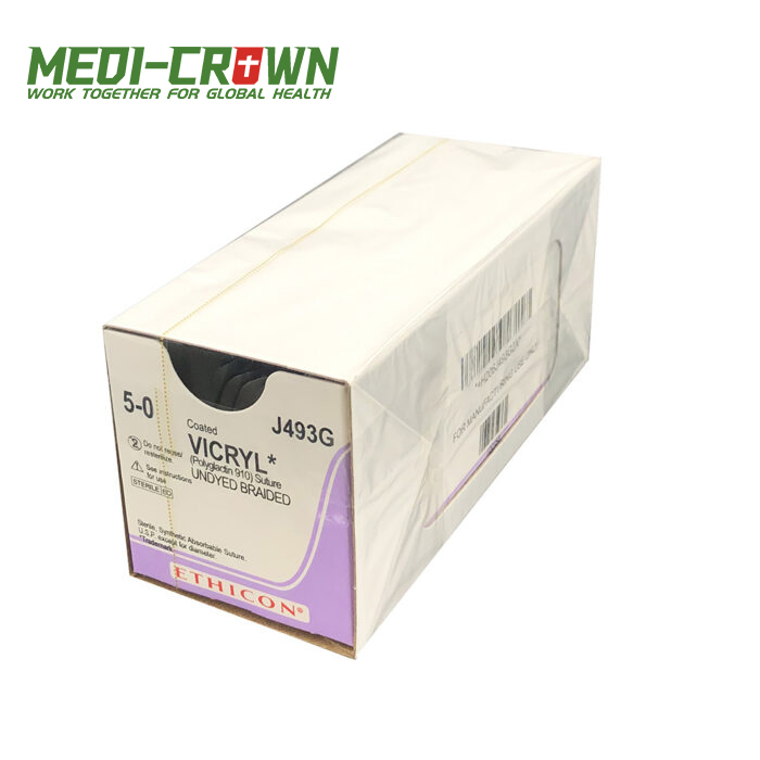 Ethicon Vicryl Suture with Needle for Medical Wound Care and Absorbable Surgical Closure Procedures