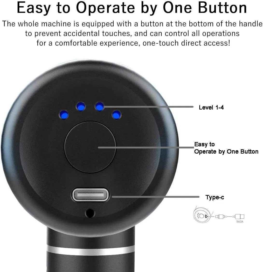 Portable Miniaturization Vibration Massage Gun for Daily Health Care