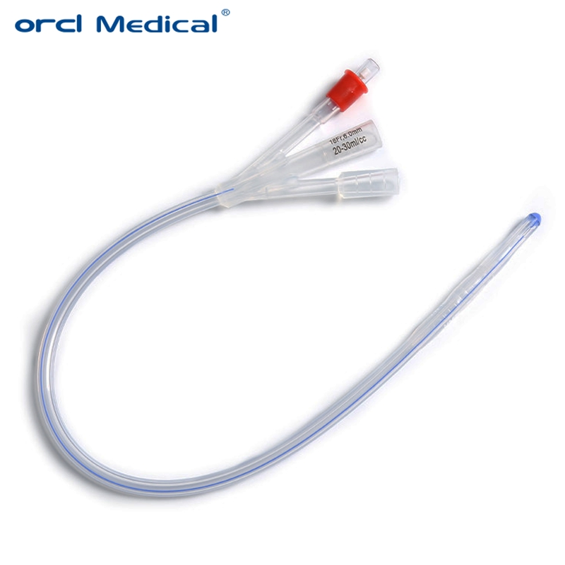 Medical Supply Two Way Three Way Foley Catheter Silicone Urinary Catheter for Single Use