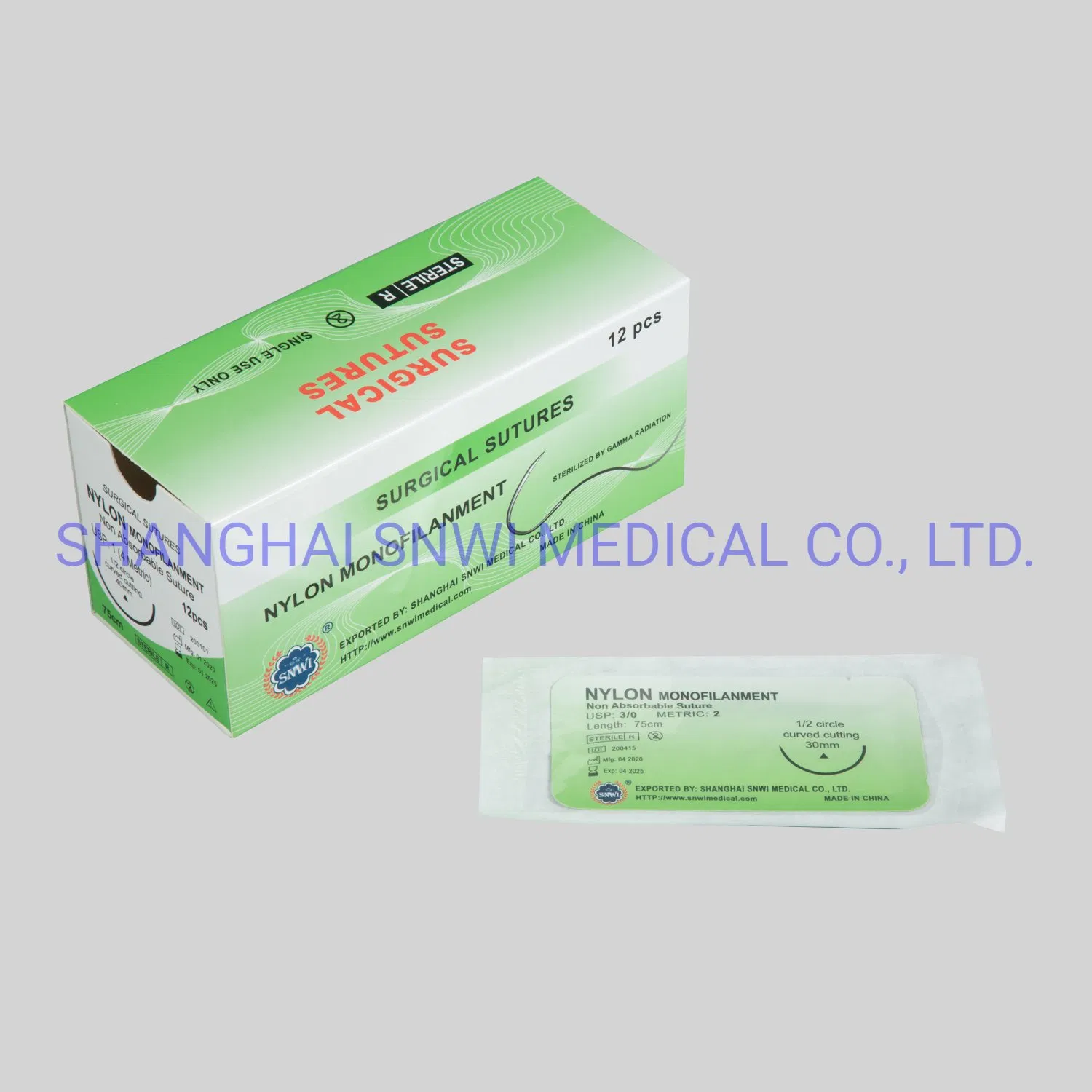 Hot Sale Disposable Medical Supply Sterile Surgical Suture with Needle for Hospital Use